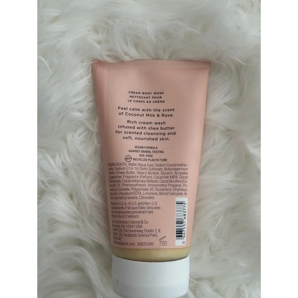 Victoria's Secret Coconut Milk & Rose Calm Cream Body Wash 8 Fl Oz